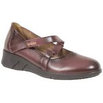 Ragazza Γυναικεία Δερμάτινα Παπούτσια Bordeaux Comfort 0175 - Image 3