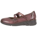 Ragazza Γυναικεία Δερμάτινα Παπούτσια Bordeaux Comfort 0175 - Image 5