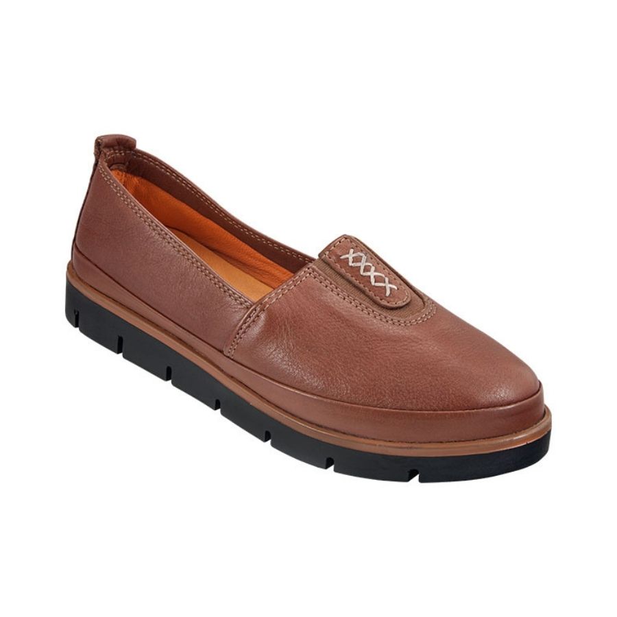 732 Safe Step (1) Safe Step Taba Γυναικείο Δερμάτινο Ανατομικό Μοκασίνι 732 - Image 1