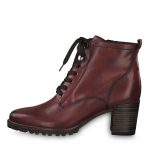 Γυναικεία δερμάτινα μπορντό μποτάκια Tamaris 1-25103-23 536 - Image 6