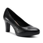 Tamaris μαύρη γυναικεία δερμάτινη γόβα - Image 5