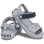Crocs Crocband 12856-01U Sandal Kids - Light Grey/Navy - Image 4