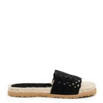 Γυναικεία Δερμάτινα Σανδάλια Yokono Prades-001 σε μαύρο χρώμα