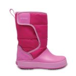 Crocs Παιδικές Γαλότσες για Κορίτσι με Εσωτερική Επένδυση Ροζ Lodgepoint