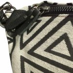 Andlion 0015 μαύρη/λευκή γυναικεία τσάντα μέσης μπανάνα - Image 4