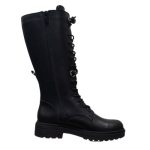 Γυναικεία μαύρη δερμάτινη μπότα Sagias 5090/Β