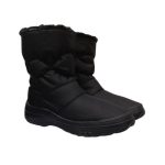 Adam's Shoes Γυναικεία Μποτάκια με Πλατφόρμα & Γούνα Μαύρα - Image 3