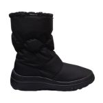 Adam's Shoes Γυναικεία Μποτάκια με Πλατφόρμα & Γούνα Μαύρα