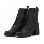 Ragazza 0579 Δερμάτινα Γυναικεία Αρβυλάκια με Τακούνι μαύρο - Image 8