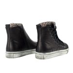 Μποτάκι δερμάτινο ανατομικό Safestep (KA1755) Μαύρο - Image 5