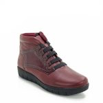 Γυναικεία Δερμάτινα Μποτάκια Softies 7289 - Μπορντώ - Image 4