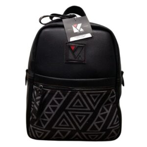 Andlion 0029 Μαύρο Δέρμα και Ύφασμα Γυναικείο Σακίδιο Πλάτης