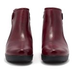 Γυναικεία Δερμάτινα Μποτάκια μπορντό Softies 7131 - Image 3