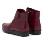 Γυναικεία Δερμάτινα Μποτάκια μπορντό Softies 7131 - Image 4