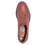 Δερμάτινα Derbies Safe Step 40212 ταμπά - Image 5