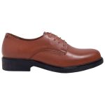 Δερμάτινα Derbies Safe Step 40212 ταμπά