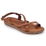 S406 Fantasy Sandals Cappuchino Δερμάτινα Γυναικεία Σανδάλια Ανατομικά - Image 5