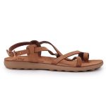 S406 Fantasy Sandals Cappuchino Δερμάτινα Γυναικεία Σανδάλια Ανατομικά