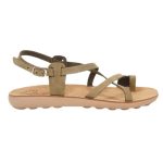 S406 Fantasy Sandals Δερμάτινα Γυναικεία Σανδάλια Ανατομικά σε Λαδί Χρώμα