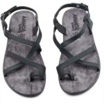 S406 Fantasy Sandals Δερμάτινα Γυναικεία Σανδάλια Ανατομικά σε Μαύρο Χρώμα - Image 3