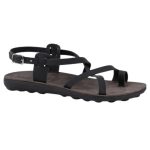 S406 Fantasy Sandals Δερμάτινα Γυναικεία Σανδάλια Ανατομικά σε Μαύρο Χρώμα
