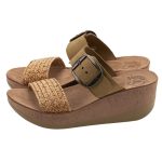 Fantasy Sandals Roxy Olivia S5013 Γυναικεία Δερμάτινα Flatforms Ανατομικά Comfort - Image 3