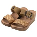 Fantasy Sandals Roxy Olivia S5013 Γυναικεία Δερμάτινα Flatforms Ανατομικά Comfort - Image 4