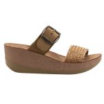 Fantasy Sandals Roxy Olivia S5013 Γυναικεία Δερμάτινα Flatforms Ανατομικά Comfort