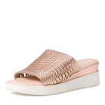 Γυναικεία ροζ χρυσή πλατφόρμα δερμάτινη Tamaris - Image 3