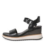 Γυναικεία πλατφόρμα μαύρη δερμάτινη Tamaris - Image 4