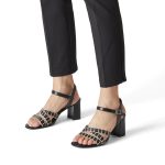 Tamaris Δερμάτινα Γυναικεία Πέδιλα με Χοντρό Χαμηλό Τακούνι σε Μαύρο Χρώμα - Image 3