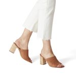 Tamaris Mules με Χοντρό Ψηλό Τακούνι Ταμπά - Image 3