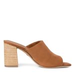 Tamaris Mules με Χοντρό Ψηλό Τακούνι Ταμπά