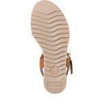 Γυναικεία πλατφόρμα cognac δερμάτινη Tamaris - Image 5