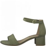 Γυναικεία πράσινα πέδιλα textile Tamaris - Image 3