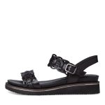 Γυναικεία σανδάλια Tamaris μαύρα mix - Image 3