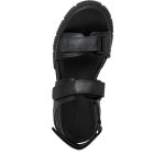 Tamaris Δερμάτινα Γυναικεία Πέδιλα με Χοντρό Χαμηλό Τακούνι σε Μαύρο Χρώμα - Image 5