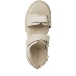 Tamaris Δερμάτινα Γυναικεία Πέδιλα με Χοντρό Χαμηλό Τακούνι σε Μπεζ Χρώμα - Image 7