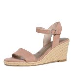 Tamaris Ανατομικές Καλοκαιρινές Γυναικείες Πλατφόρμες Old Rose - Image 3