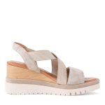 Tamaris Ανατομικές Καλοκαιρινές Γυναικείες Πλατφόρμες Μπεζ