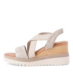 Tamaris Ανατομικές Καλοκαιρινές Γυναικείες Πλατφόρμες Μπεζ - Image 3