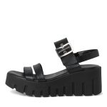 Tamaris Ανατομικές Καλοκαιρινές Γυναικείες Πλατφόρμες Μαύρες - Image 3