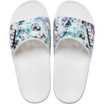 Crocs classic tie dye graphic slides white 206520-928 - Image 5