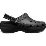Crocs Classic Platform W Αντιολισθητικό Σαμπό Μαύρο