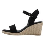 Γυναικεία σανδάλια Tamaris μαύρα textile - Image 3