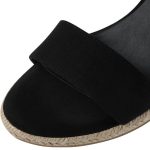 Γυναικεία σανδάλια Tamaris μαύρα textile - Image 7