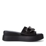 Γυναικεία μαύρη πλατφόρμα δερμάτινη Tamaris