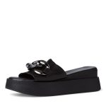 Γυναικεία μαύρη πλατφόρμα δερμάτινη Tamaris - Image 5