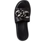 Γυναικεία μαύρη πλατφόρμα δερμάτινη Tamaris - Image 7