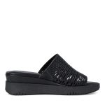 Γυναικεία μαύρη πλατφόρμα δερμάτινη Tamaris